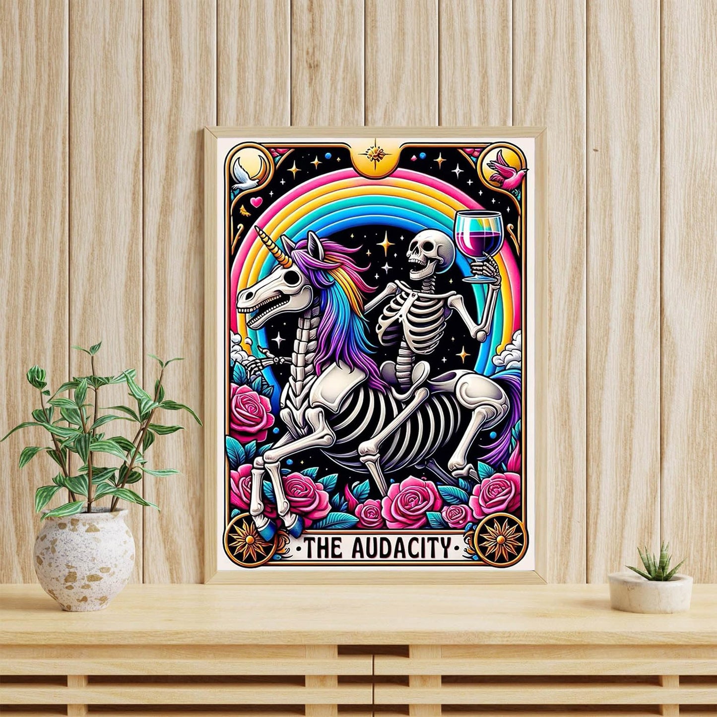 GOUOYANA Skull Diamond Art Kits for Adults, Tarot Card Diamond Painting for Beginners, DIY Full Rhinestone 5D Gothic Diamond Painting Kits (Gemstone Craft), Home Wall Decoration (12x16 inch)
