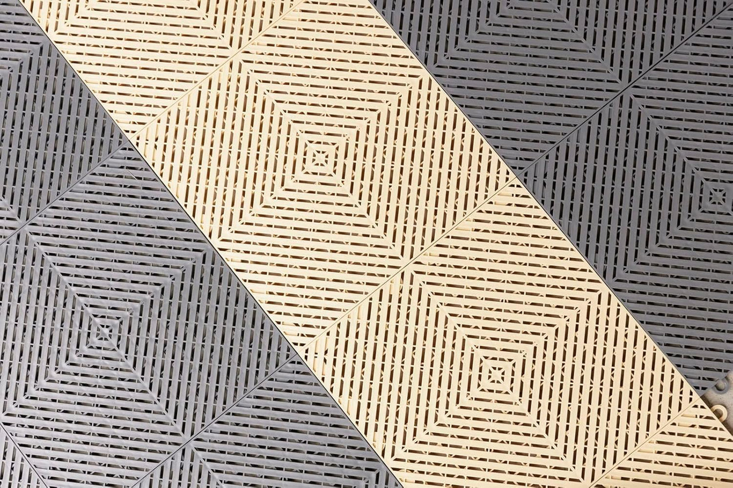 Swisstrax Ribtrax Smooth PRO Interlocking Garage Floor Tiles, 15.75 x 15.75-Inch, Chocolate Brown, 24 Piece Set