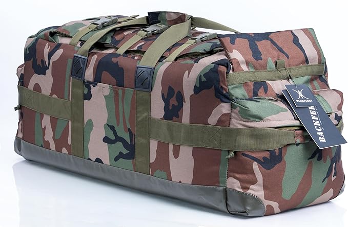 Large Military Duffle Bag Backpack Tactical Field Gear Equipment Duffel Bag Army Deployment Bag 85L