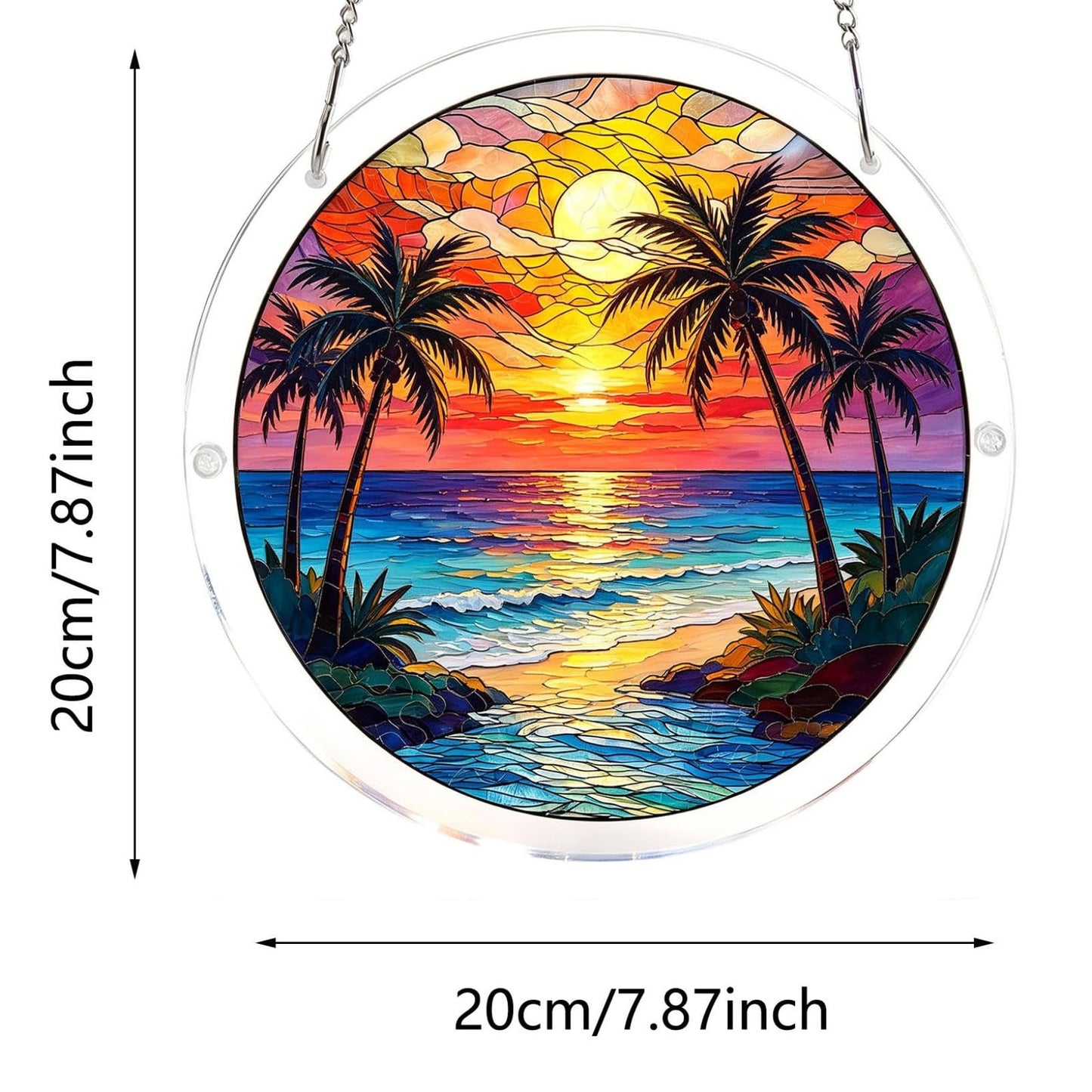 Sun Acrylic Catcher Puzzle Kit, Unique Branches of Love Sun Acrylic Catcher Puzzle Kit for Doors, Garden, and Window Hanging, DIY Puzzle Kits for Adults (Blue2)