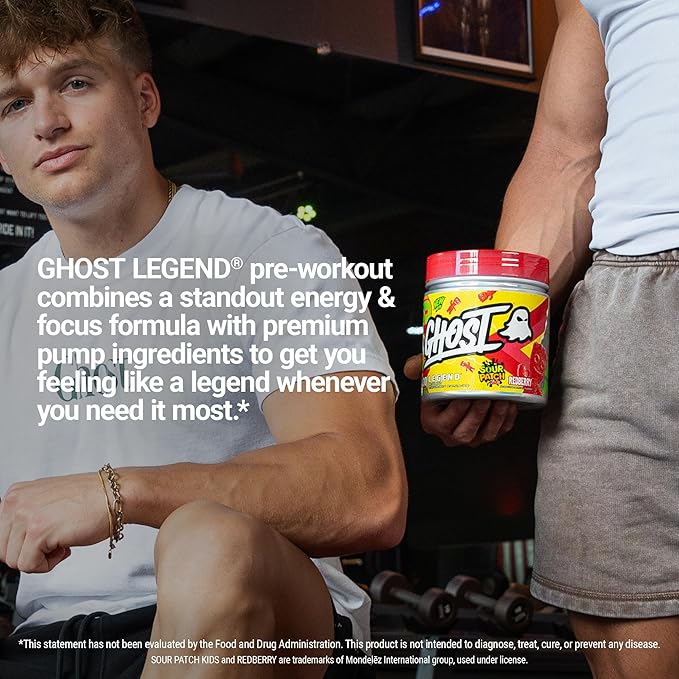 GHOST Legend Pre-Workout Powder, SPK Redberry - 30 Servings ??Pre-Workout for Men & Women with Choline, L-Citrulline, & Beta Alanine for Energy & Focus