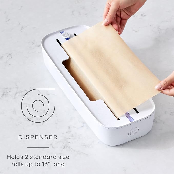 YouCopia StoraRoll Food Wrap Dispenser 2-in-1, Aluminum Foil Wrap Organizer
