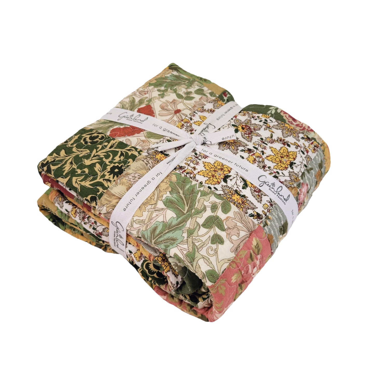 Greenland Home Antique Chic Quilted Patchwork Throw, 50" x 60" , Multicolor