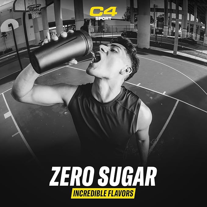 Cellucor C4 Sport Pre Workout Powder Blue Raspberry - Pre Workout Energy with Creatine + 135mg Caffeine and Beta-Alanine Performance Blend - NSF Certified for Sport 30 Servings