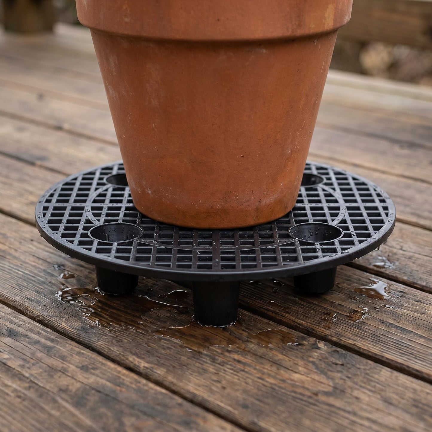 Jhdydz 6 Pcs Plant Risers for Pots Outdoor & Indoor – Heavy Duty Pot Stand for Plants Outdoor, Planter Risers for Outdoor Pots, Flower Pot Stand, Plant Pot Stabilizers from Wind, Pot Riser
