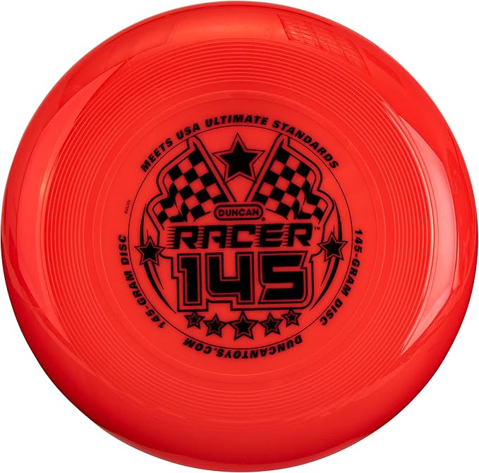 Duncan Racer 145G Weighted Flying Disc - Ultimate Disc for Junior Division, Best for Beach and Outdoor Games, Red