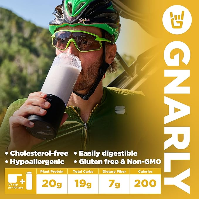 Gnarly Nutrition Golden Milk Plant-Based Protein Blend ??Vegan Powder for Smoothies ??Dairy-Free, Non-GMO ??10 Convenient Stick Packs