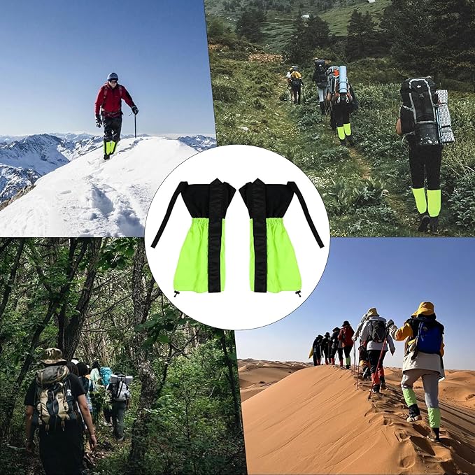 INNOLIFE Unisex Waterproof Snowproof Outdoor Hiking Walking Gaiters Climbing Hunting Snow Legging Leg Cover Wraps
