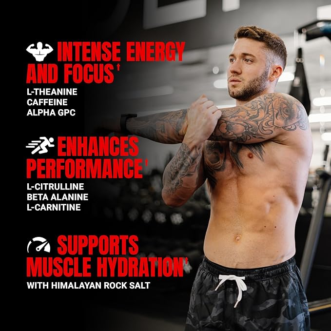 PROSUPPS Mr. Hyde Nightmare Pre Workout Powder with Caffeine & Beta Alanine - Preworkout for Intense Energy, Mental Focus & Performance - Gym & Fitness Supplements (Jawbreaker, 45 Servings)