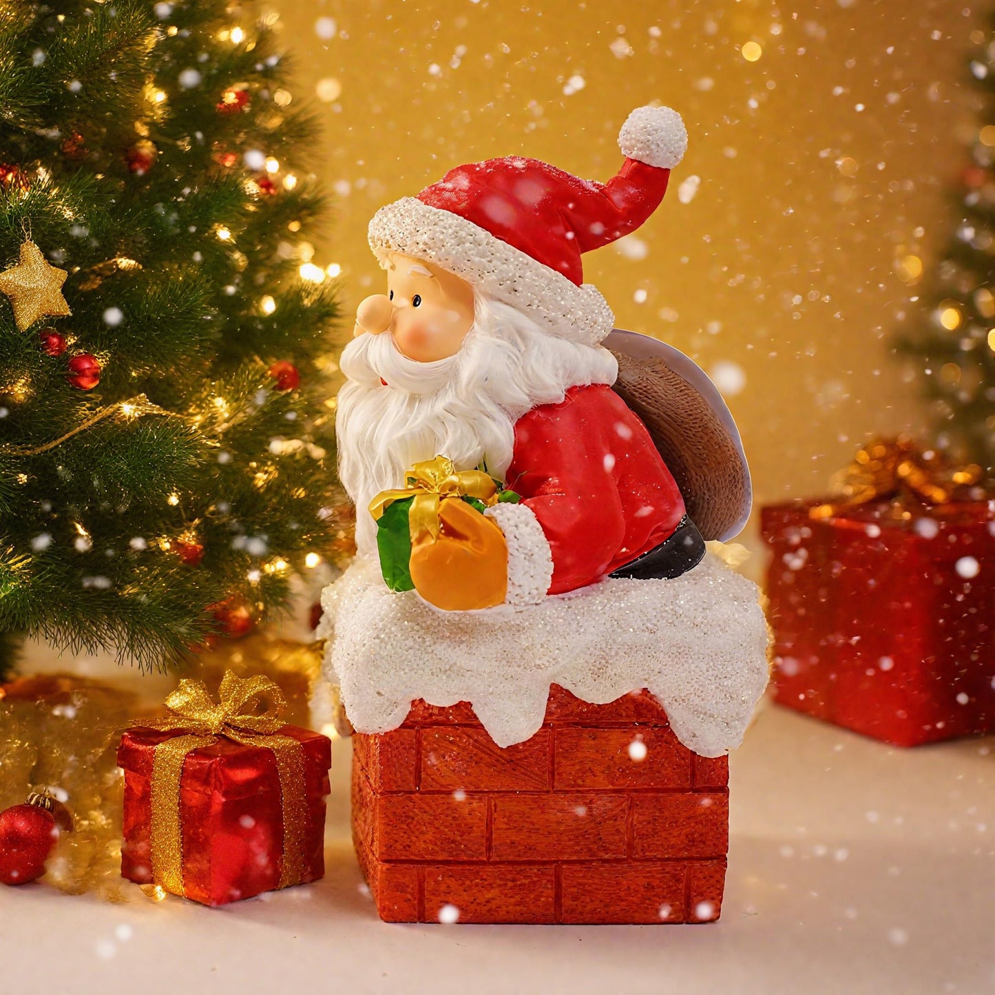 Christmas Santa Claus Decoration for Home, 6.7in Holiday Figurine,Christmas Gift For Mom，GrandMom，Friends