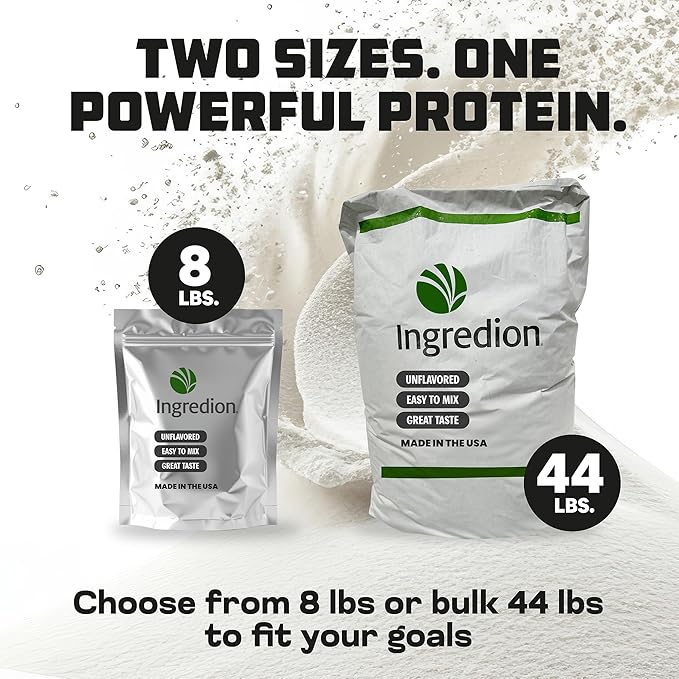 Premium Pea Protein Isolate Bulk pouch Non-GMO (8 lb)