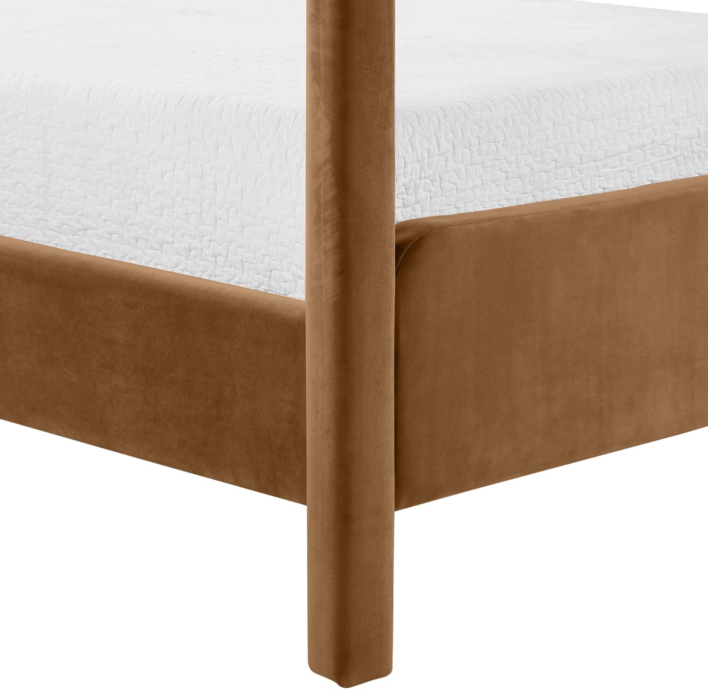 Meridian Furniture Salina Saddle Velvet Upholstered Queen Bed
