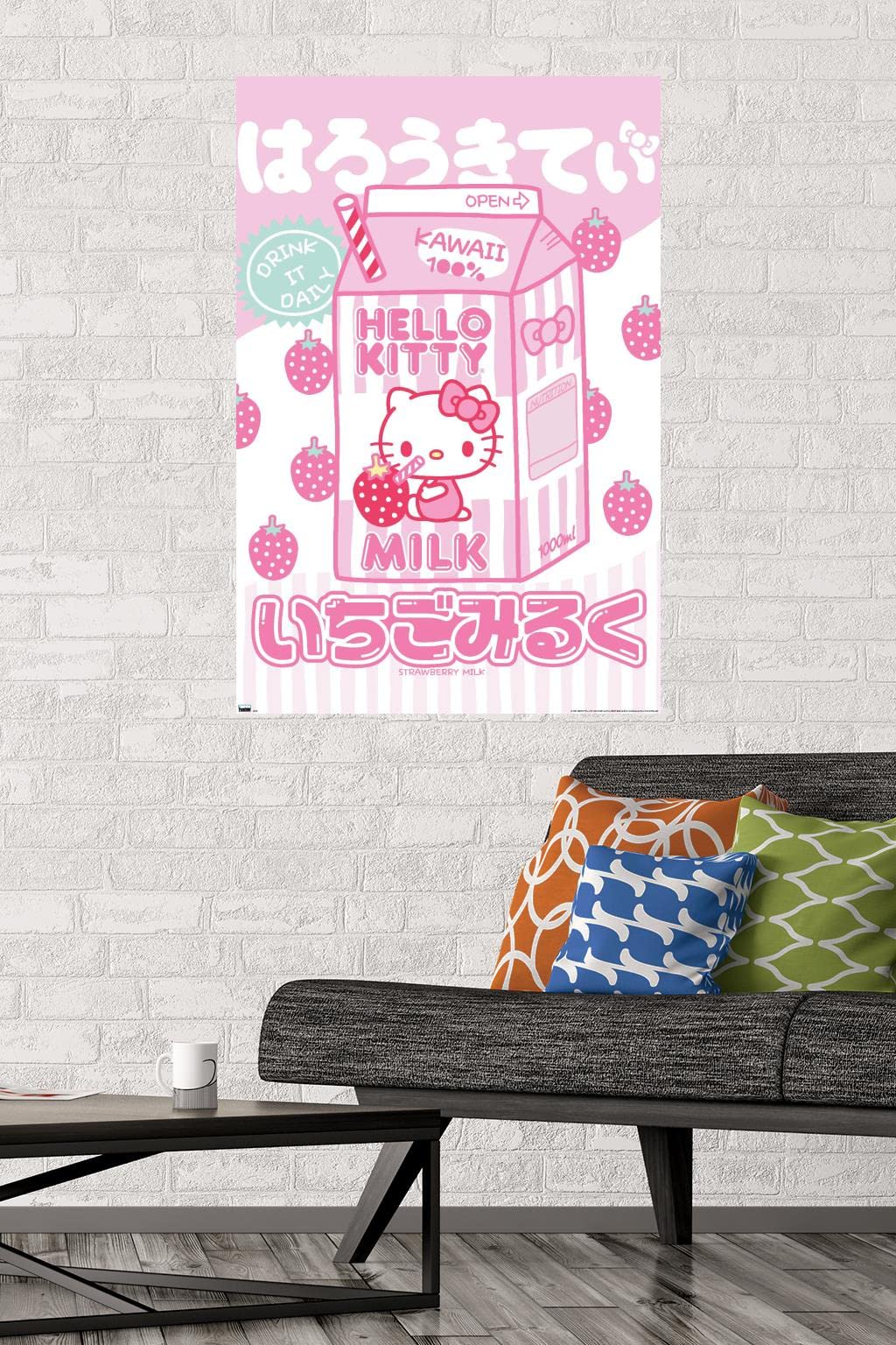 Hello Kitty: 20 Kawaii Tokyo - Milk Wall Poster, 34L" x 22.4W", Unframed Version