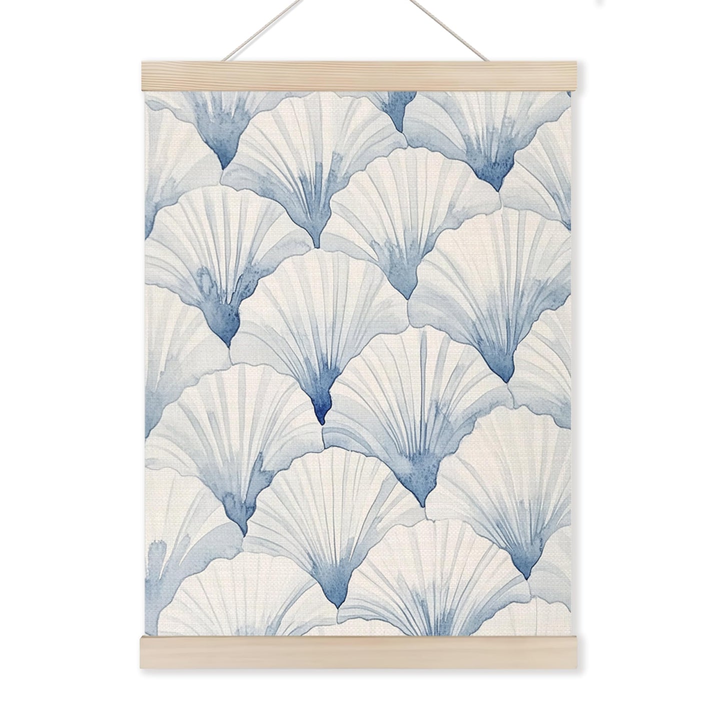 HUGANE Ocean Beach Wall Decor, Coastal Seashell Wall Art Poster, Coastal Beach Wall Decor, Ocean Wall Decor, Ocean Sea Shell Wall Decor Posters for Home Bedroom Living Room, 12x16 Inches