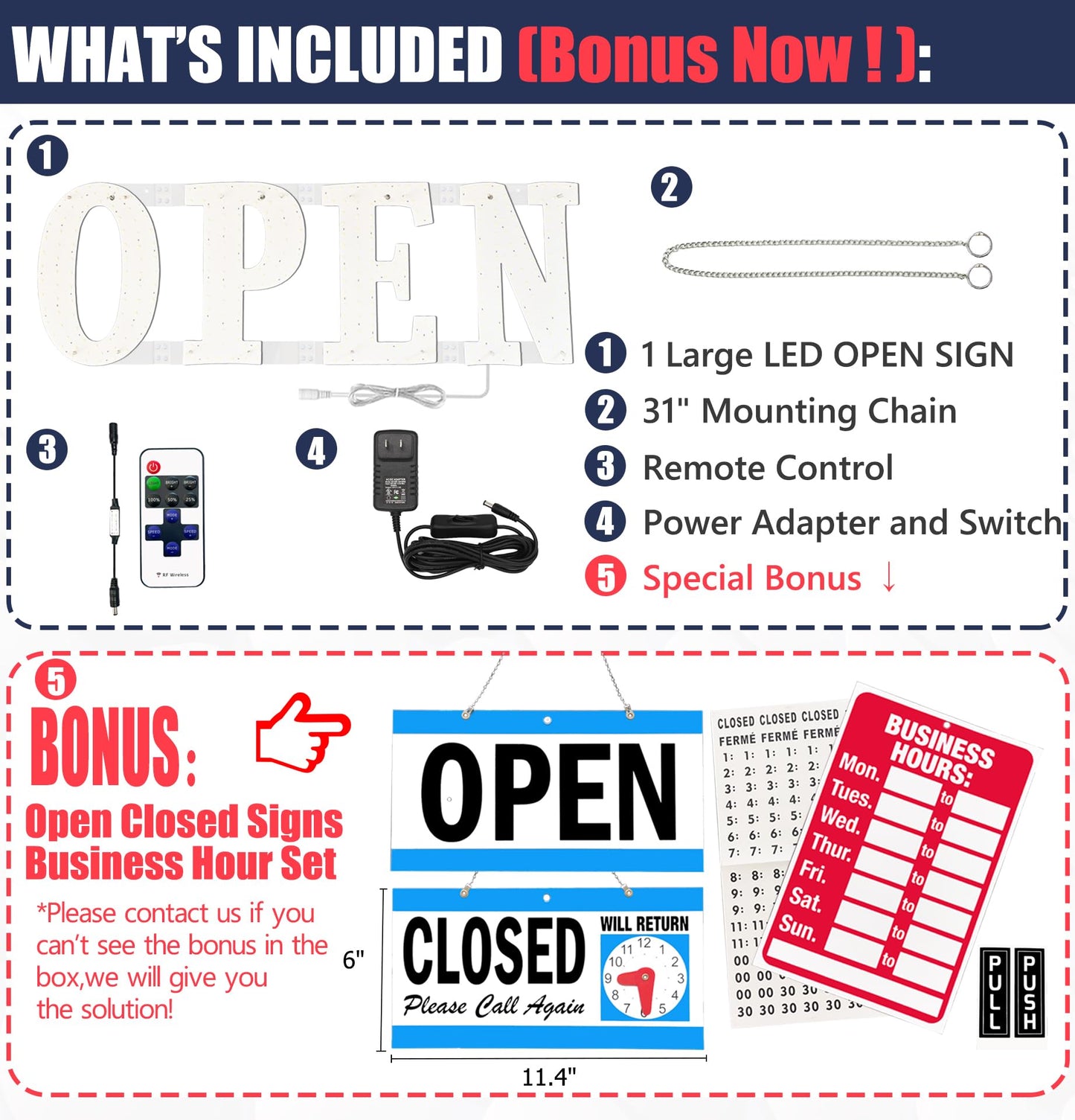 Open Signs for Business,30x10 inch Ultra Bright Open Sign Led for Window Wall Door w/Remote Control Bar Cafe Salon Barber Resturant Retail Store