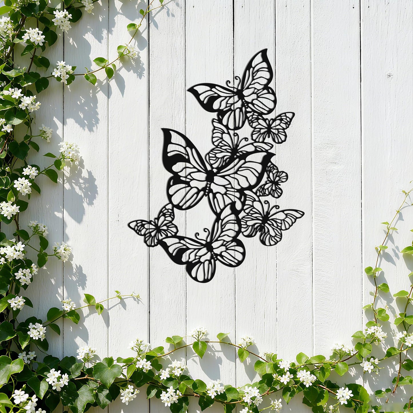 Slickss Exquisite Metal Butterfly Wall Decor – Lifelike Black Butterfly Wall Art for Teen Girl Room Decor, Versatile Home & Room Decoration Sculptures