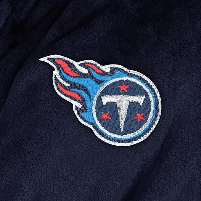 NFL Adult Unisex Silk Touch Bathrobe, Officially Licensed Loungewear, Soft Plush Polyester