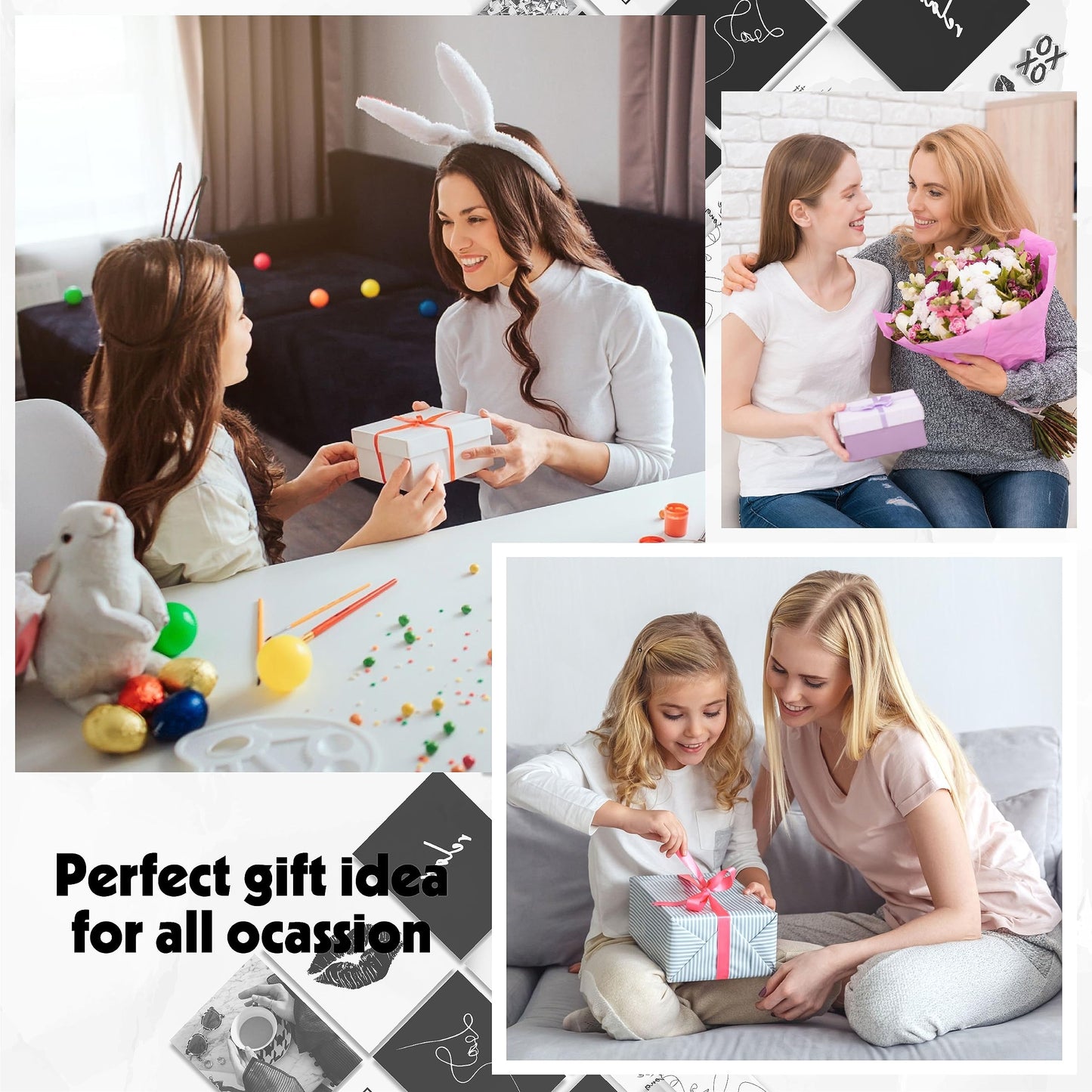 97 Decor Black and White Posters for Room Aesthetic - Black and White Wall Decor, Boy Play Bunny Art Prints, Retro Trendy Posters for Teen Girls Dorm Bedroom Office Decoration (8x10 UNFRAMED)