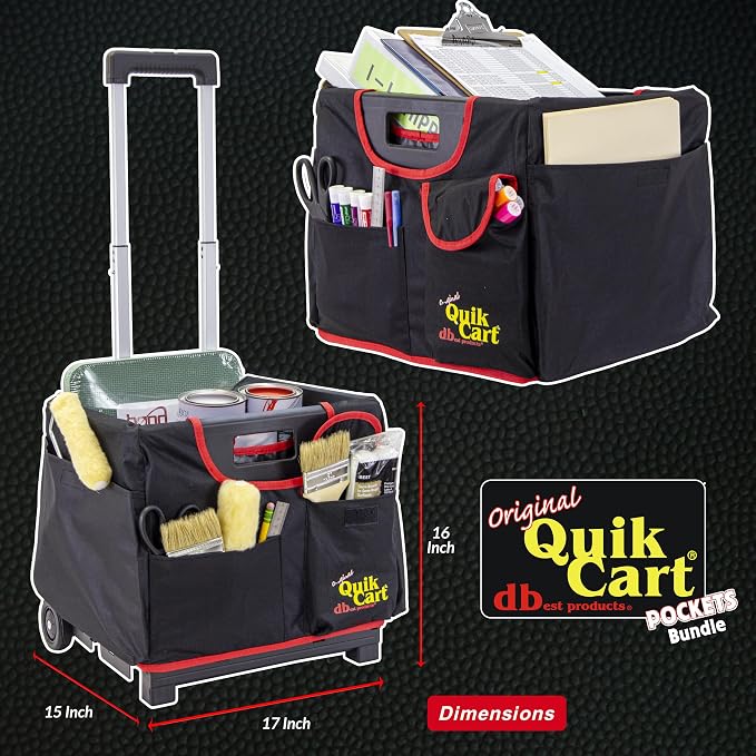 dbest Products Quik Cart Pockets Bundle Sport Rolling Crate