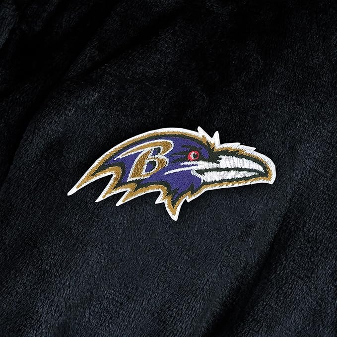 NFL Adult Unisex Silk Touch Bathrobe, Officially Licensed Loungewear, Soft Plush Polyester