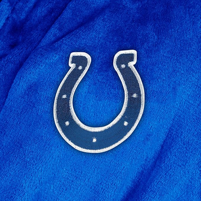 NFL Adult Unisex Silk Touch Bathrobe, Officially Licensed Loungewear, Soft Plush Polyester