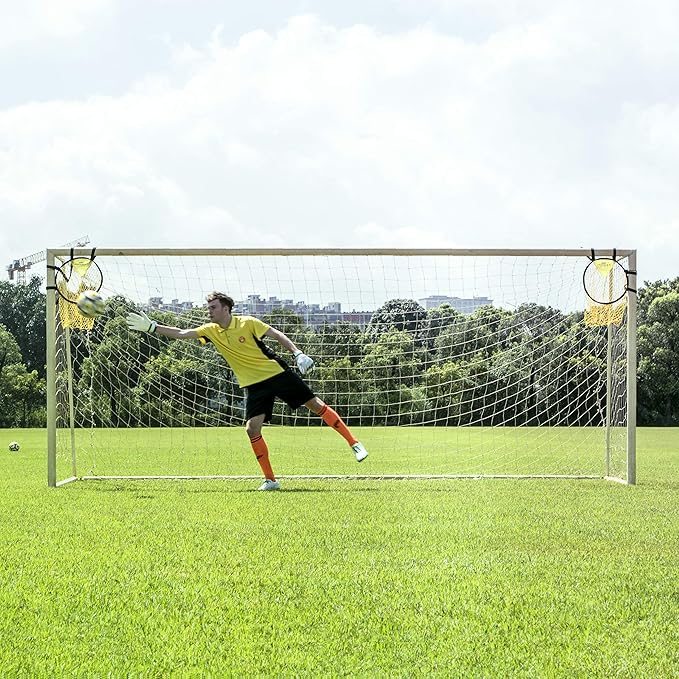 PodiuMax Top Bins Soccer Target Goal, Easy to Attach and Detach to The Goal, Set of 2, for Shooting Accuracy Training