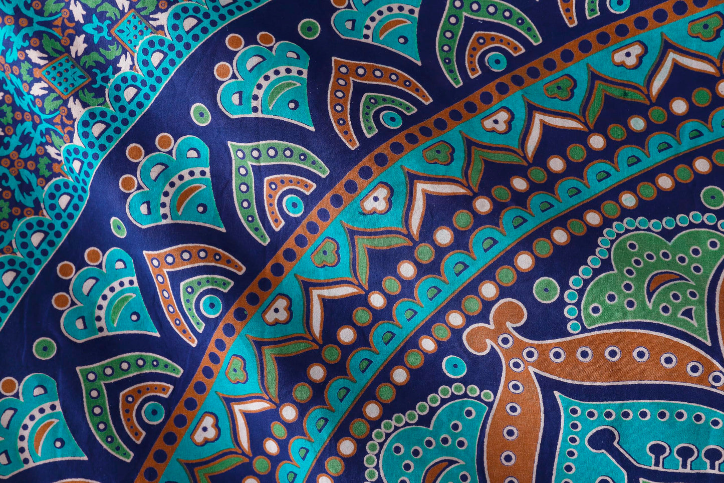 Popular Handicrafts Tapestry Wall Hanging Hippie Ombre Mandala Bohemian Hippy Intricate Indian Tapestries Bedspread Tarquoise