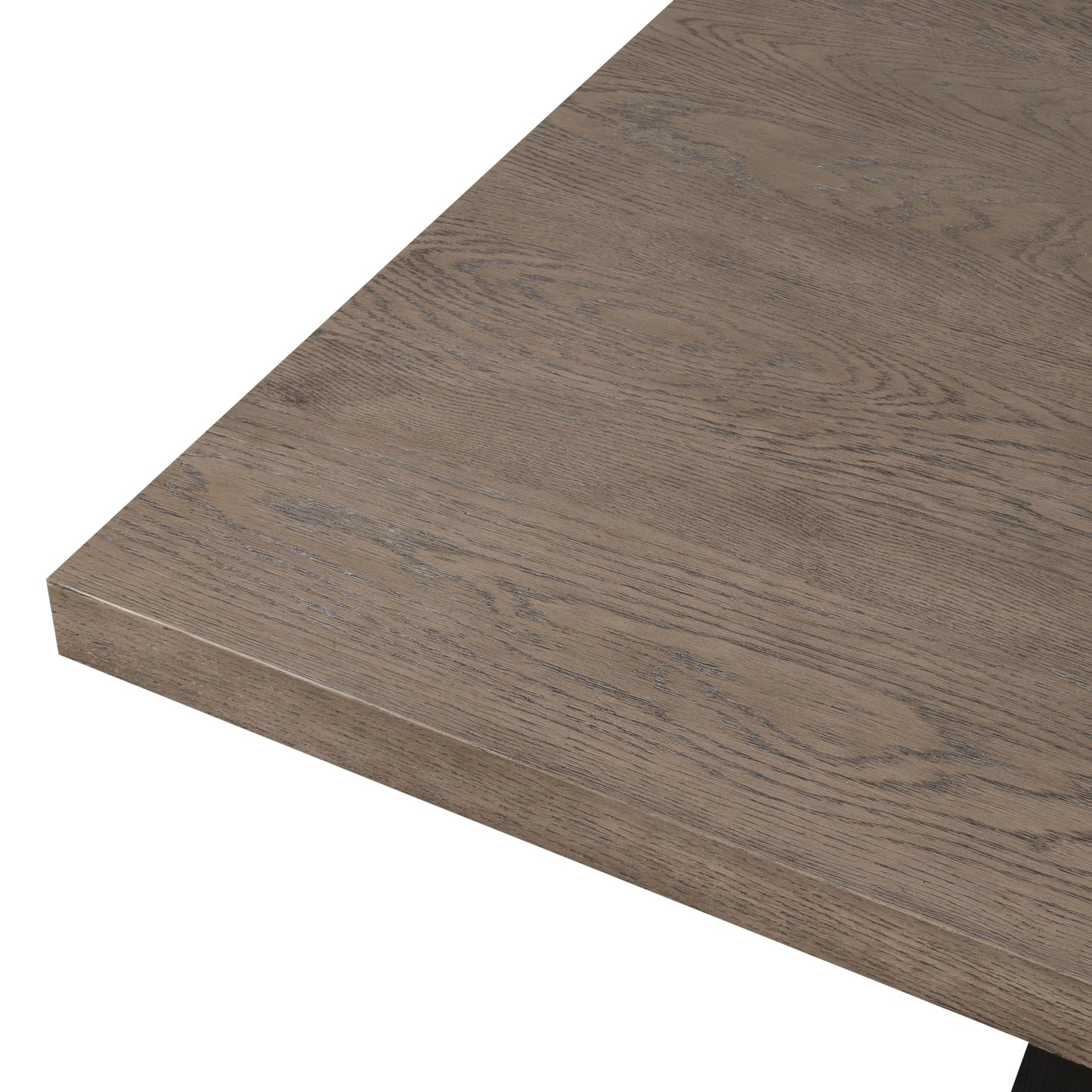 Furniture of America Demi Modern Solid Wood 54-inch Square Dining Table with Cone-Shaped Pedestal Base, Two-Tone Design, Seats up to 4, for Home Kitchen, Living Room, Dinettes, Rustic Oak/Dark Walnut