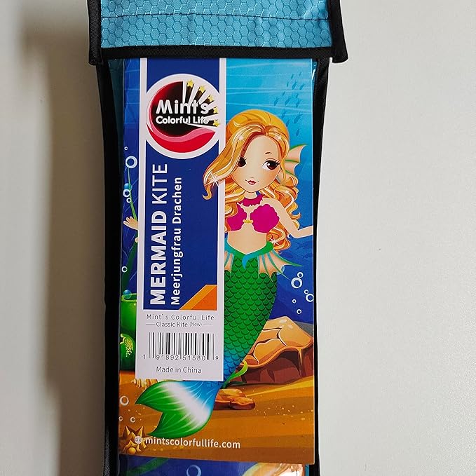 Mint's Colorful Life Mermaid Kite for Girls & Kids, Easiest to Fly Delta Kite