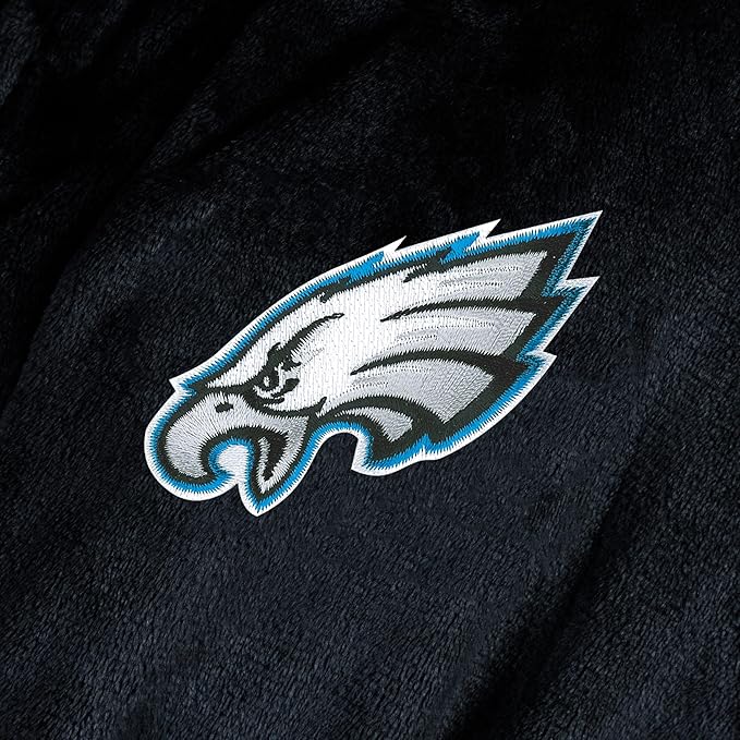 NFL Adult Unisex Silk Touch Bathrobe, Officially Licensed Loungewear, Soft Plush Polyester