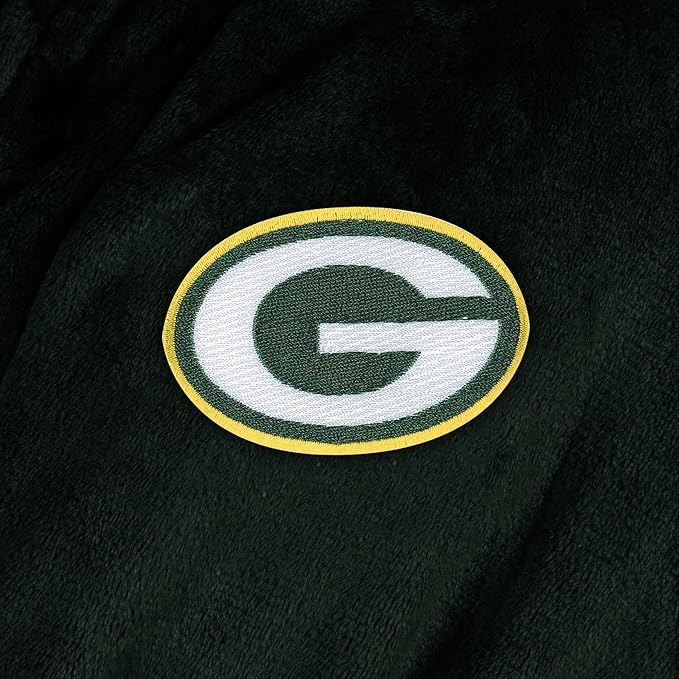 NFL Adult Unisex Silk Touch Bathrobe, Officially Licensed Loungewear, Soft Plush Polyester