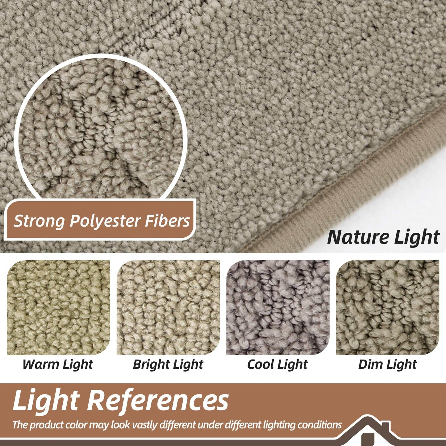 BEQHAUSE Dirt Trapper Door Mat 20" x 32", Doormat Non-Slip Entryway Rugs Washable, Dog Door Mat Stain Resistant and Absorbent Welcome Floor Mat for Front Back Door, Mud Wet Shoes & Paws, Beige
