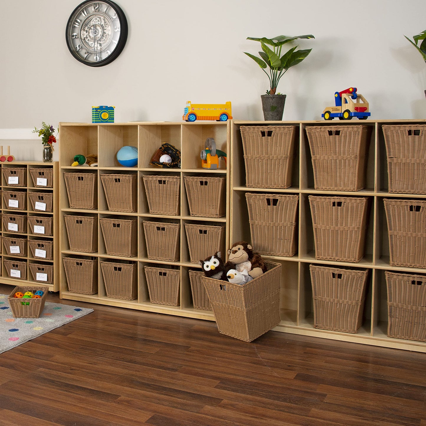Contender 12 Big Cubby Storage Shelf, Montessori Cabinets for Organizing Art and Craft Supplies, Hard Wood Cabinets Perfect for Classrooms, Offices and Homes