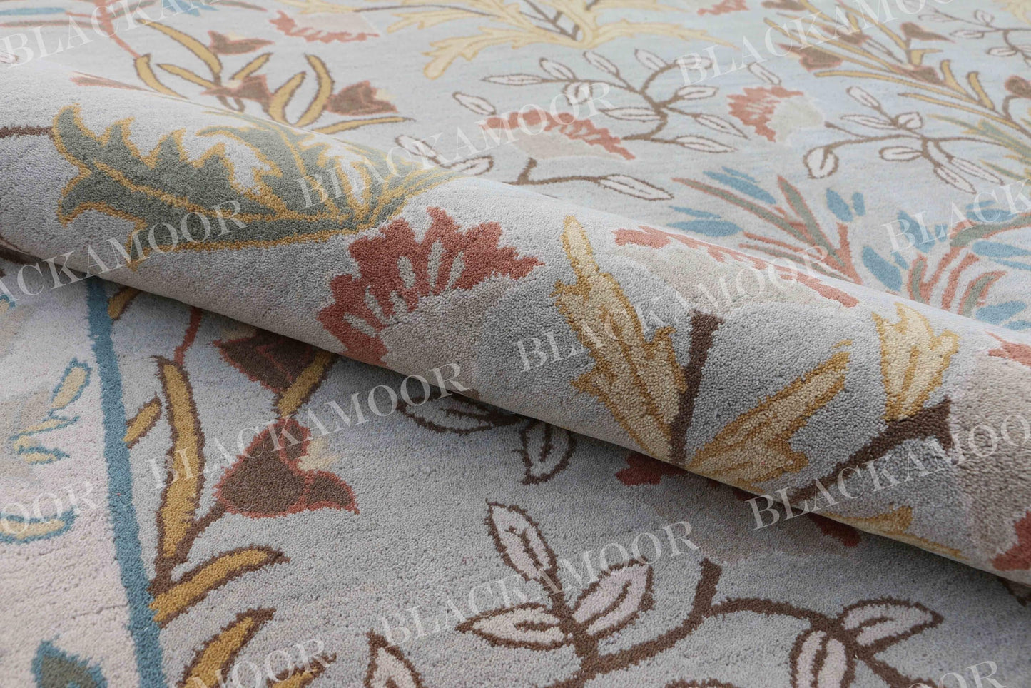 Isabel Handmade Wool Tufted Area Rug | Unique Traditional Adeline Gray Jaipuri Design, Thick & Soft Carpet | Perfect for Living Room, Bedroom Decor (3' X 5')