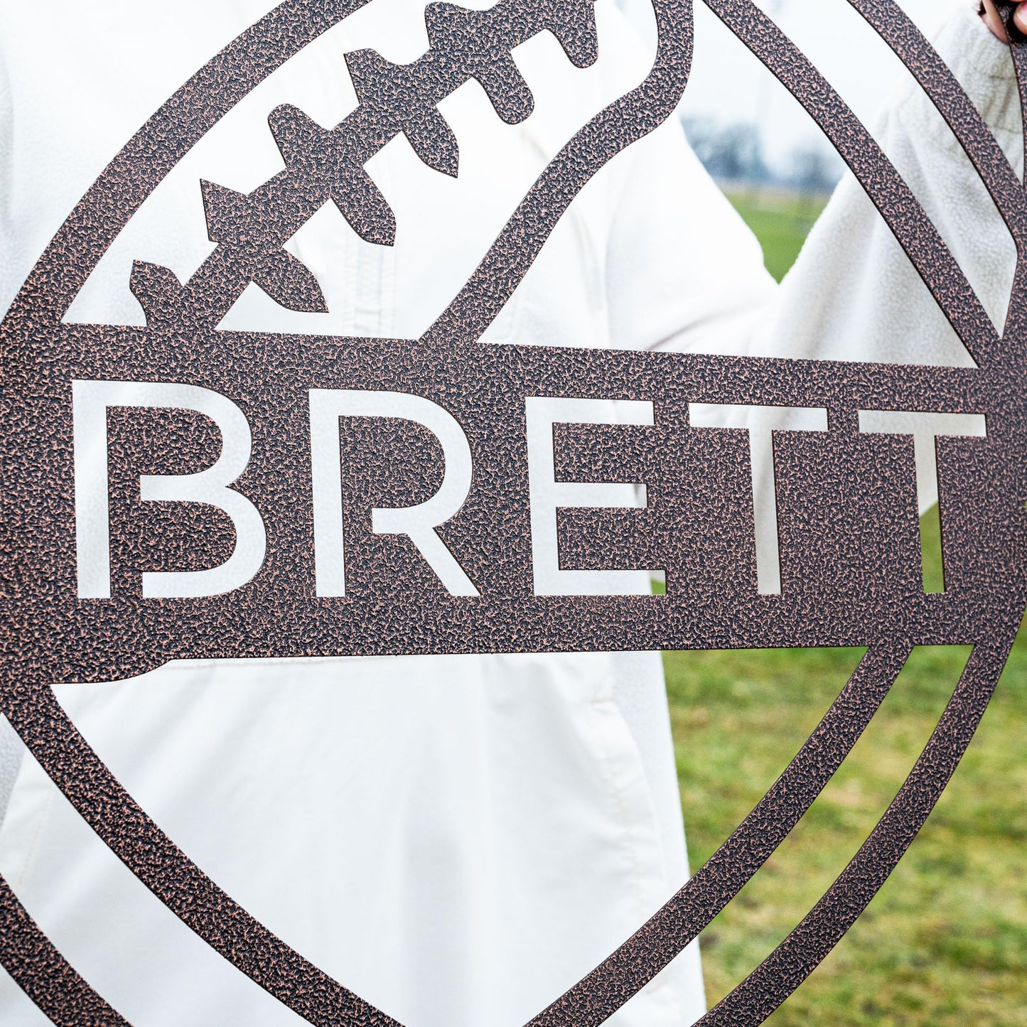Personalized USA Football Team Metal Wall Art, Sports Team Football Name Sign, Gift For US Football Players, Sports Wall Art