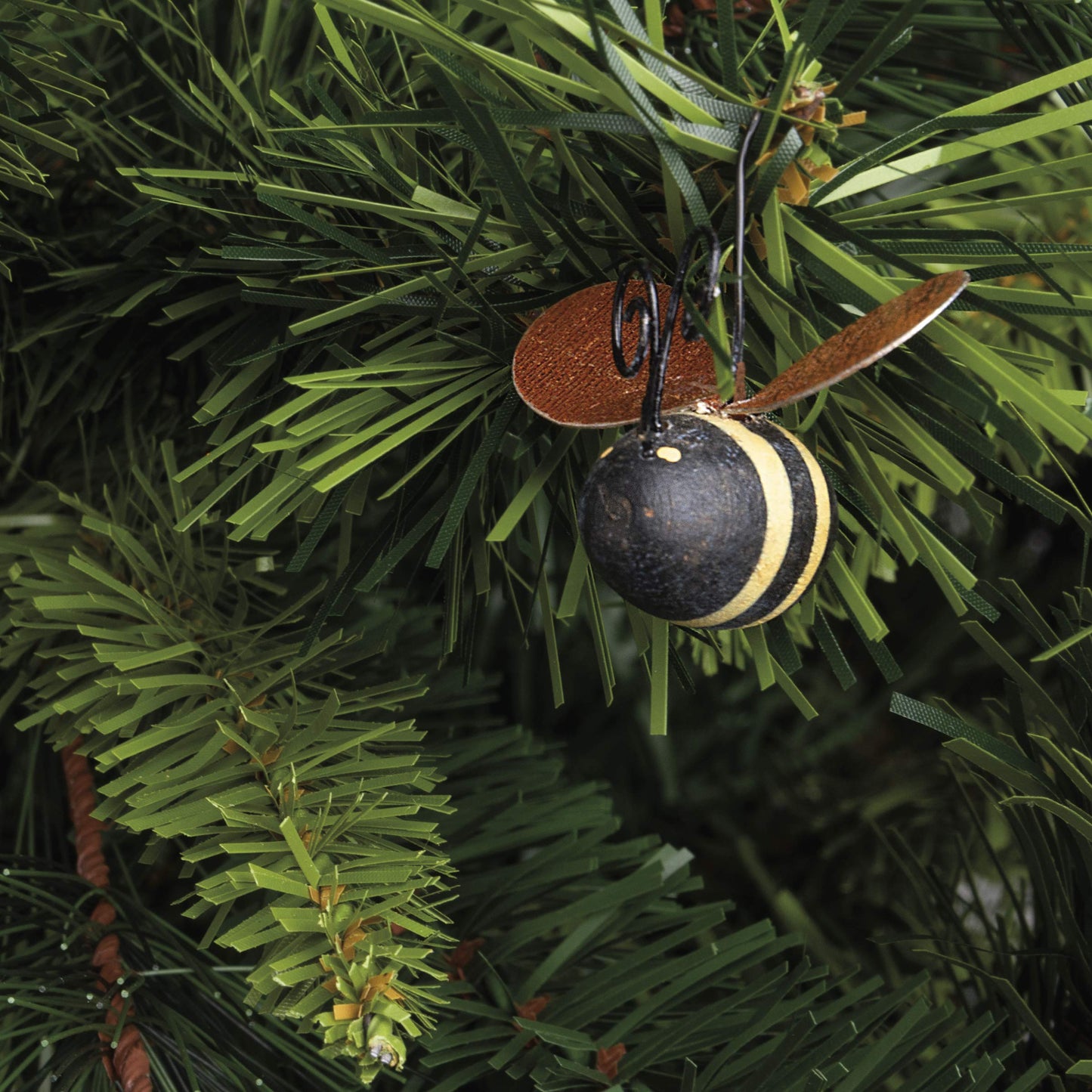 Primitives by Kathy 12161 Rustic Mini Ornament Set, Set of 12, Bee, 12 Count