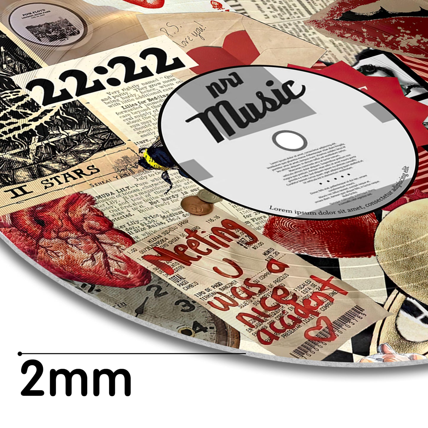 TracyArt Hippie Decor, Posters for Room Aesthetic - Y2K Decorations, Record Decor, 4 Pcs 12"
