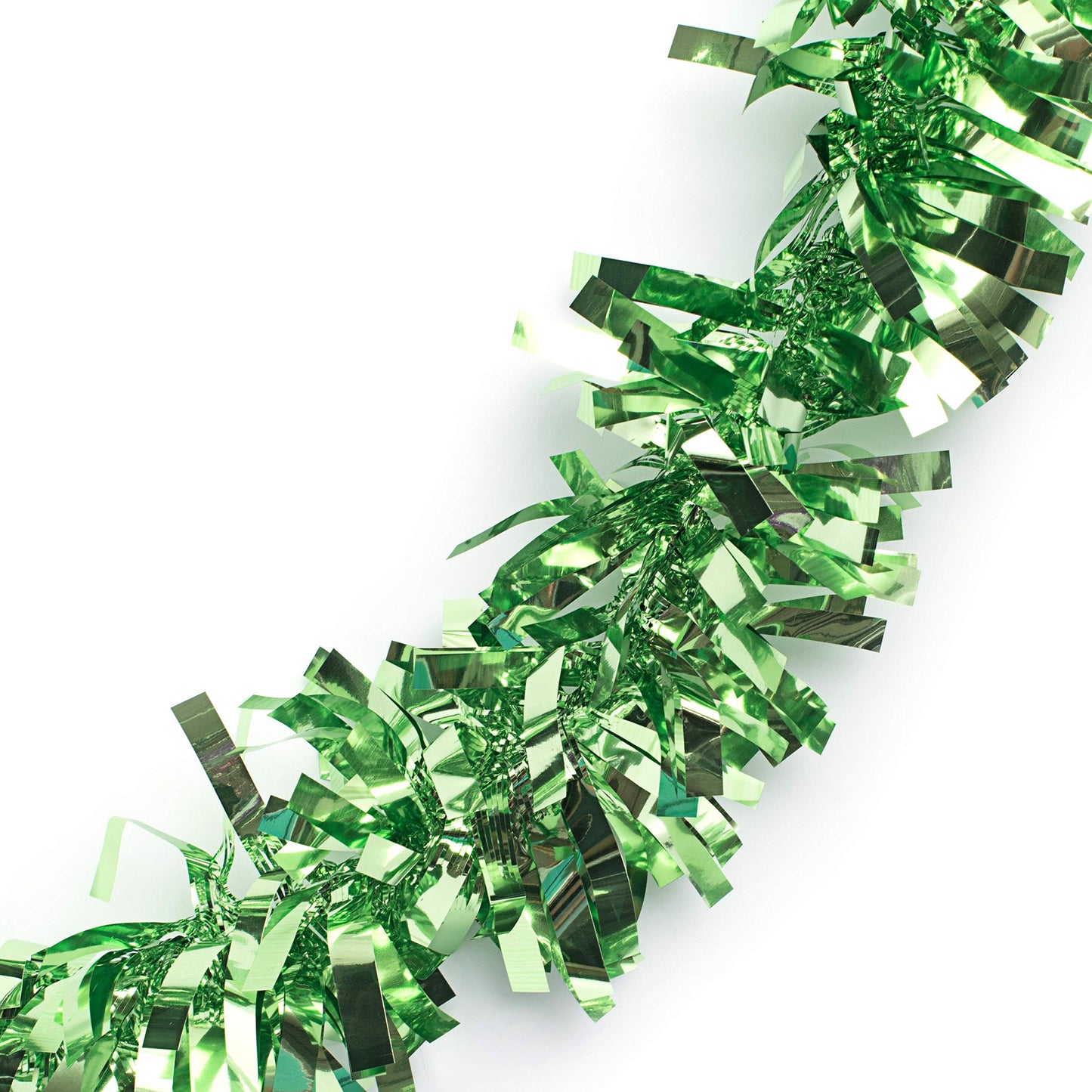 Anderson's Metallic Light Green Tinsel Twist Garland, 25ft Holiday Decoration, Christmas Tree Trim, Parade Float Decor, Party Supplies, Halloween, Graduation, Indoor Outdoor Event Garland