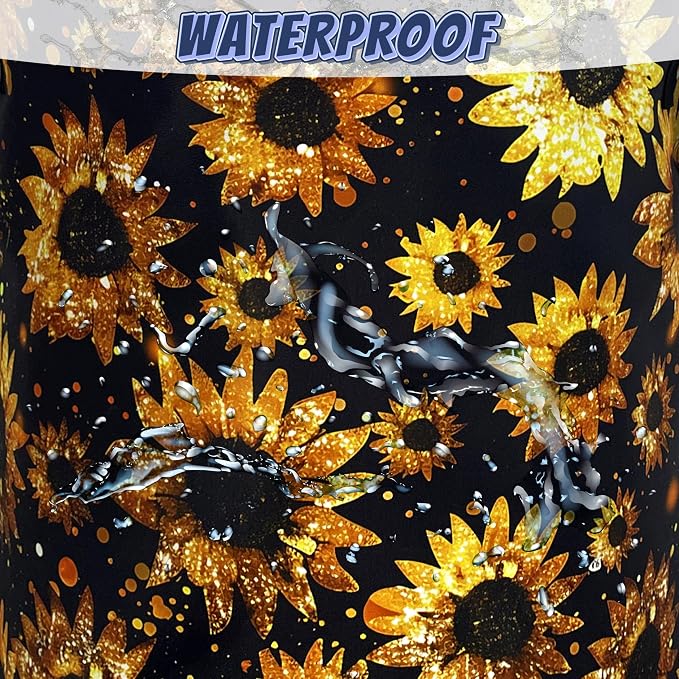 Beautiful Sunflower Laundry Basket Foldable Oxford Cloth Yellow Floral Laundry Hamper With Handle Portable Clothes Storage Organizer Basket 18.9"x16.5" Storage Bag For Laundry Room/Bathroom/Bedroom