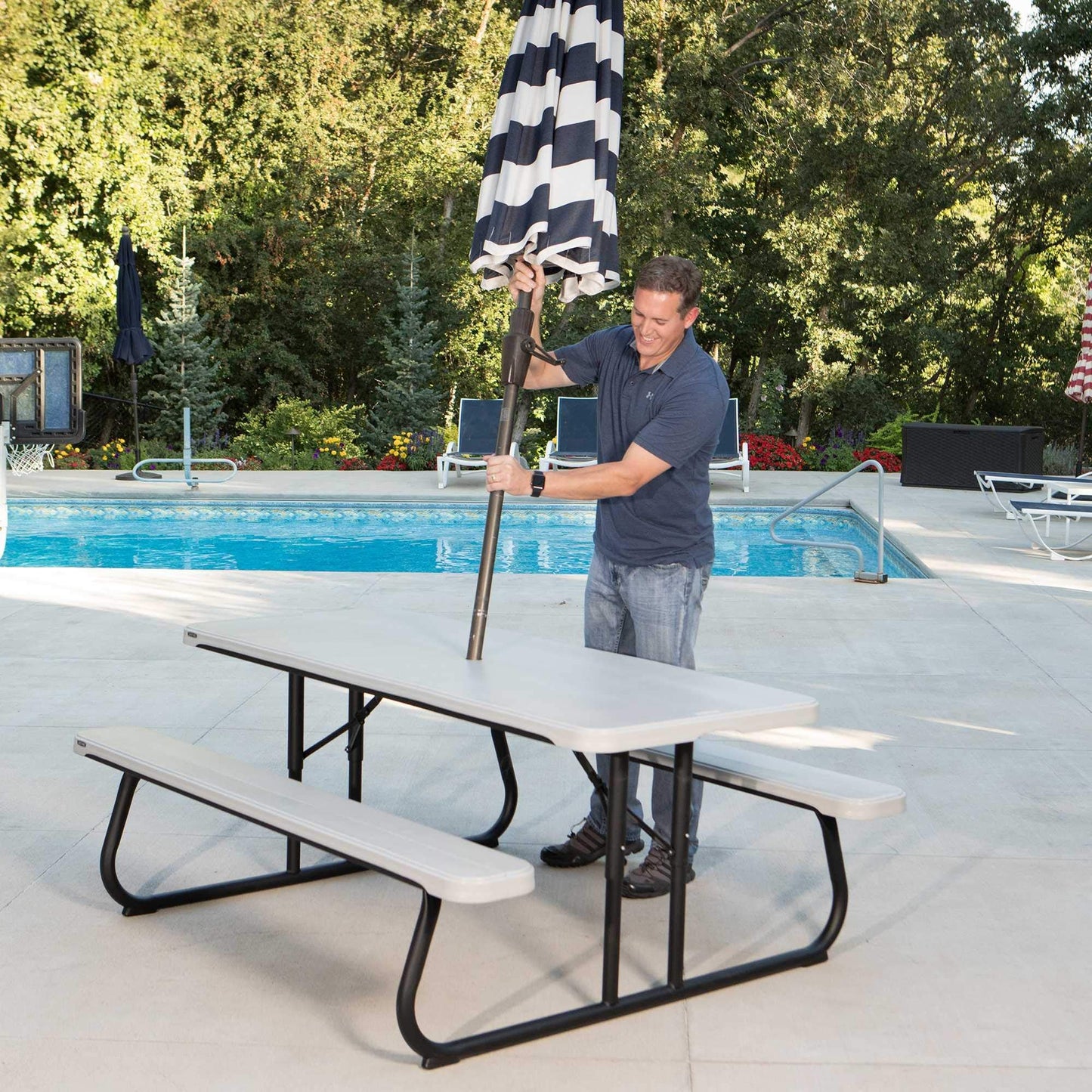 Lifetime Folding Picnic Table, 6-Foot