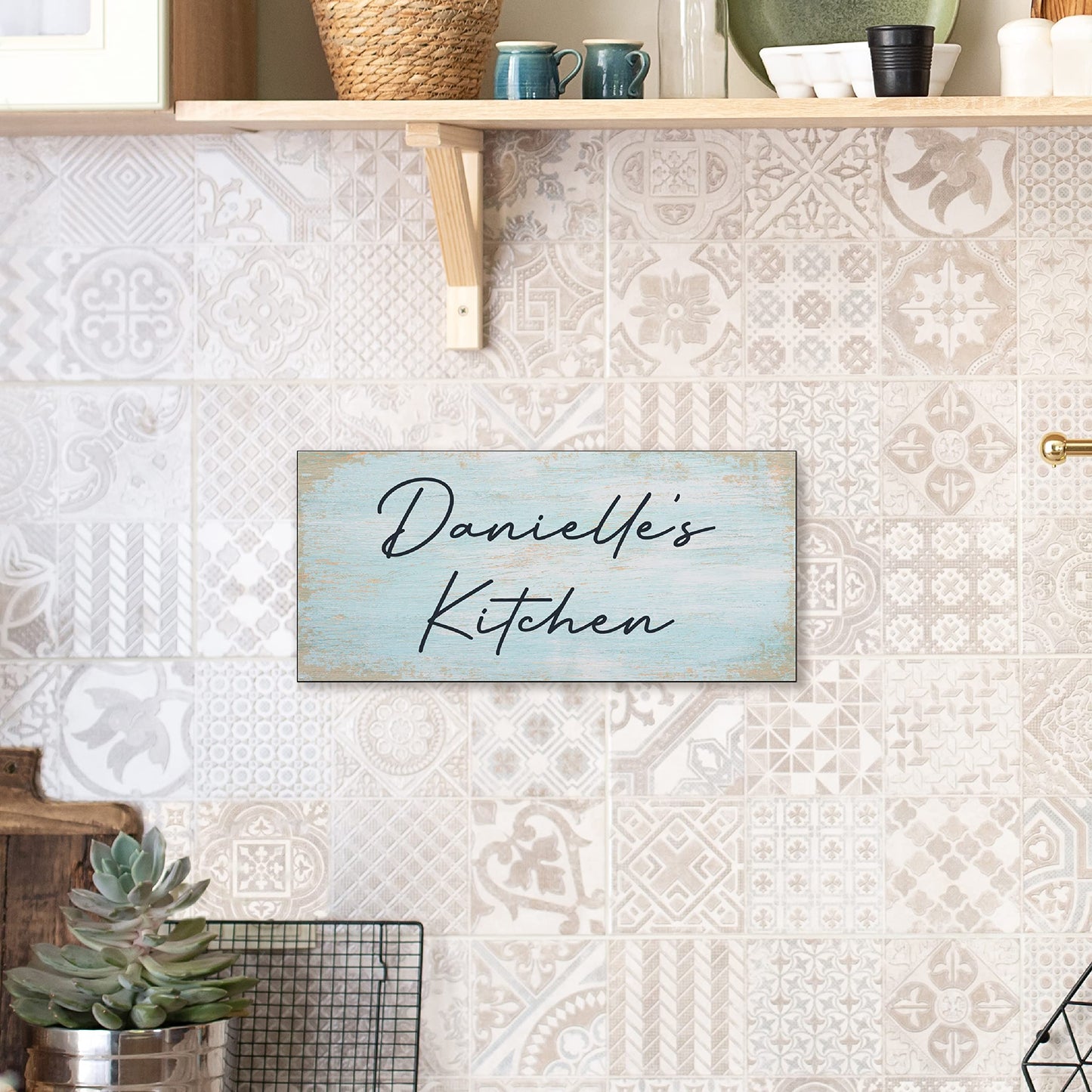 Personalized Signs for Home, Custom Sign with Any Text, 3 Sizes - 12 Background Options & 8 Fonts - Customizable Sign 11X5