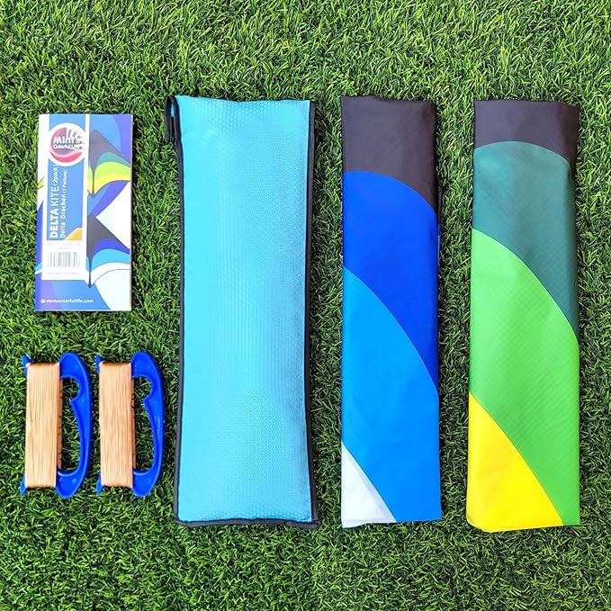 Mint's Colorful Life Delta Kite for Kids & Adults, Extremely Easy to Fly Kite, Best Kites for Beginner