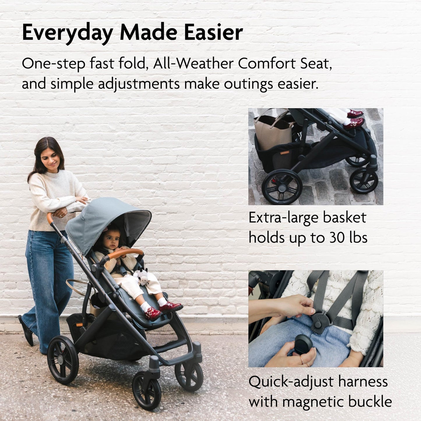 UPPAbaby Vista V3 Convertible Single-to-Double Stroller for Baby & Toddler, 30+ Configurations, Car Seat Compatible, All-Wheel Suspension, XL Basket – Kenzi (Mystic Aqua/Carbon Frame)