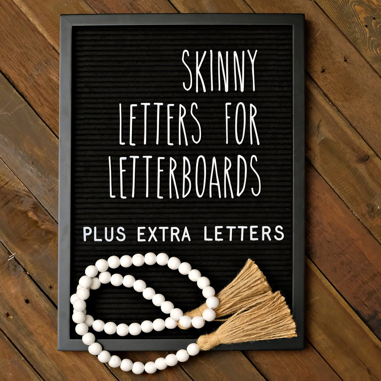 Letter Board Sign Skinny Felt Board with Pre Cut Letters 12x17 Inch, Baby Announcement Sign, Black Changeable Message Board