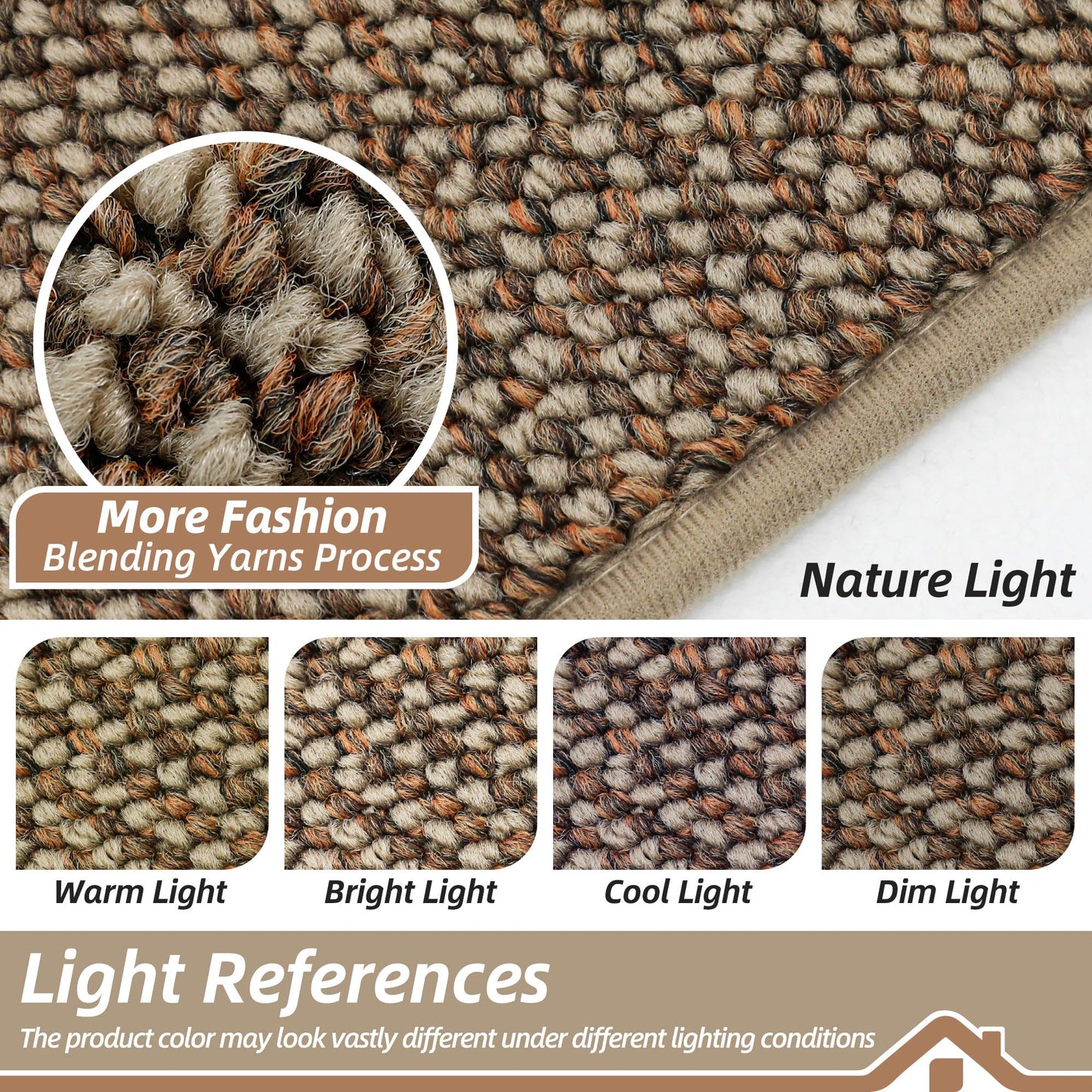 BEQHAUSE Dirt Trapper Door Mat 36" x 60", Non-Slip Washable Doormats Entrance Mat, Dirt Resistant and Absorbent Welcome Mat, Low Profile Floor Mats for Front Back Door and Entryway, Beige