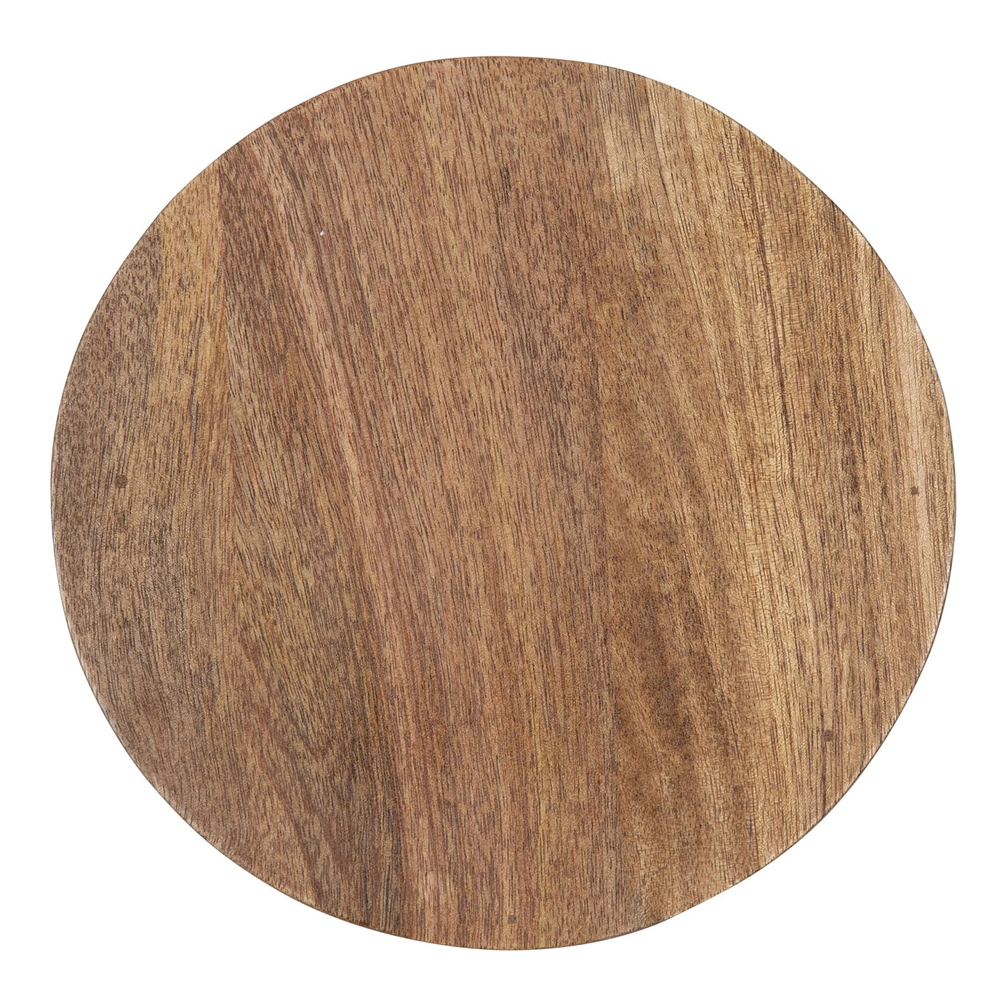 Kate and Laurel Dahl Wooden Round Drink Table; 8 x 23; Natural Brown; Transitional Boho Circle Wood Accent Pedestal Table for Living Room Plant Stand or Small Bedroom Nightstand