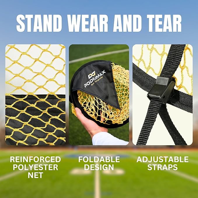 PodiuMax Top Bins Soccer Target Goal, Easy to Attach and Detach to The Goal, Set of 2, for Shooting Accuracy Training