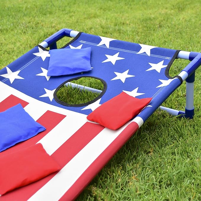 GoSports Portable Cornhole Game Sets – Premium Outdoor Lawn or Beach Toss Game for Kids and Adults