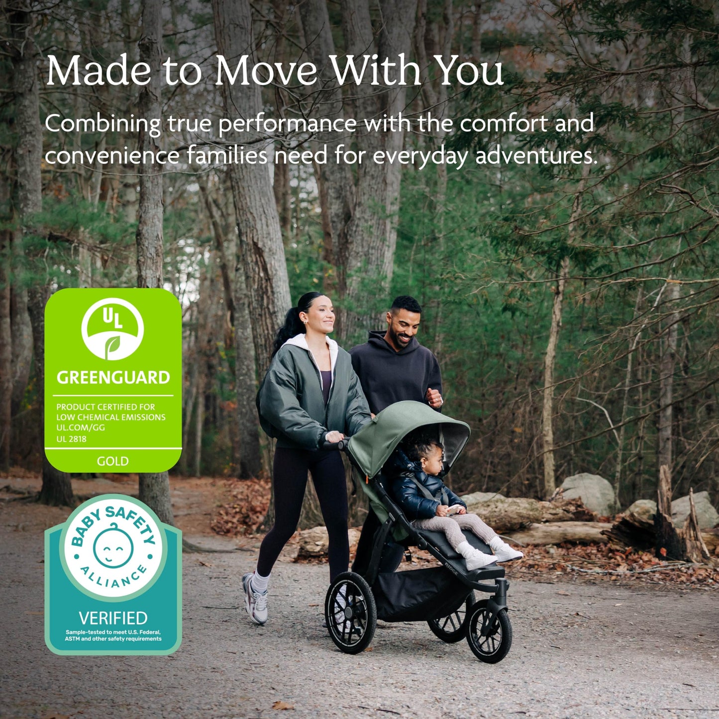 UPPAbaby Ridge V2 Jogging Stroller | All-Terrain Performance Suspension + Never-Flat Tires Built for Walking, Running + Trails | Water Bottle Holder Included | James (Black |Carbon Frame)