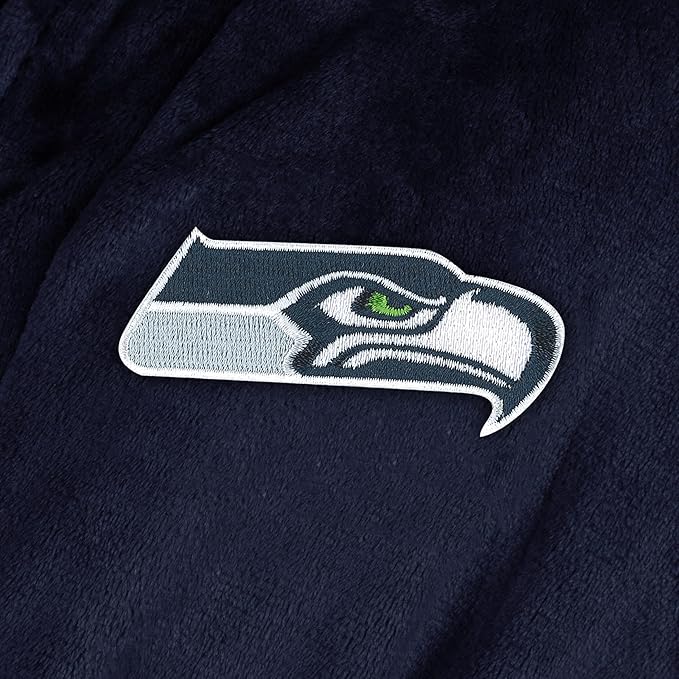 NFL Adult Unisex Silk Touch Bathrobe, Officially Licensed Loungewear, Soft Plush Polyester